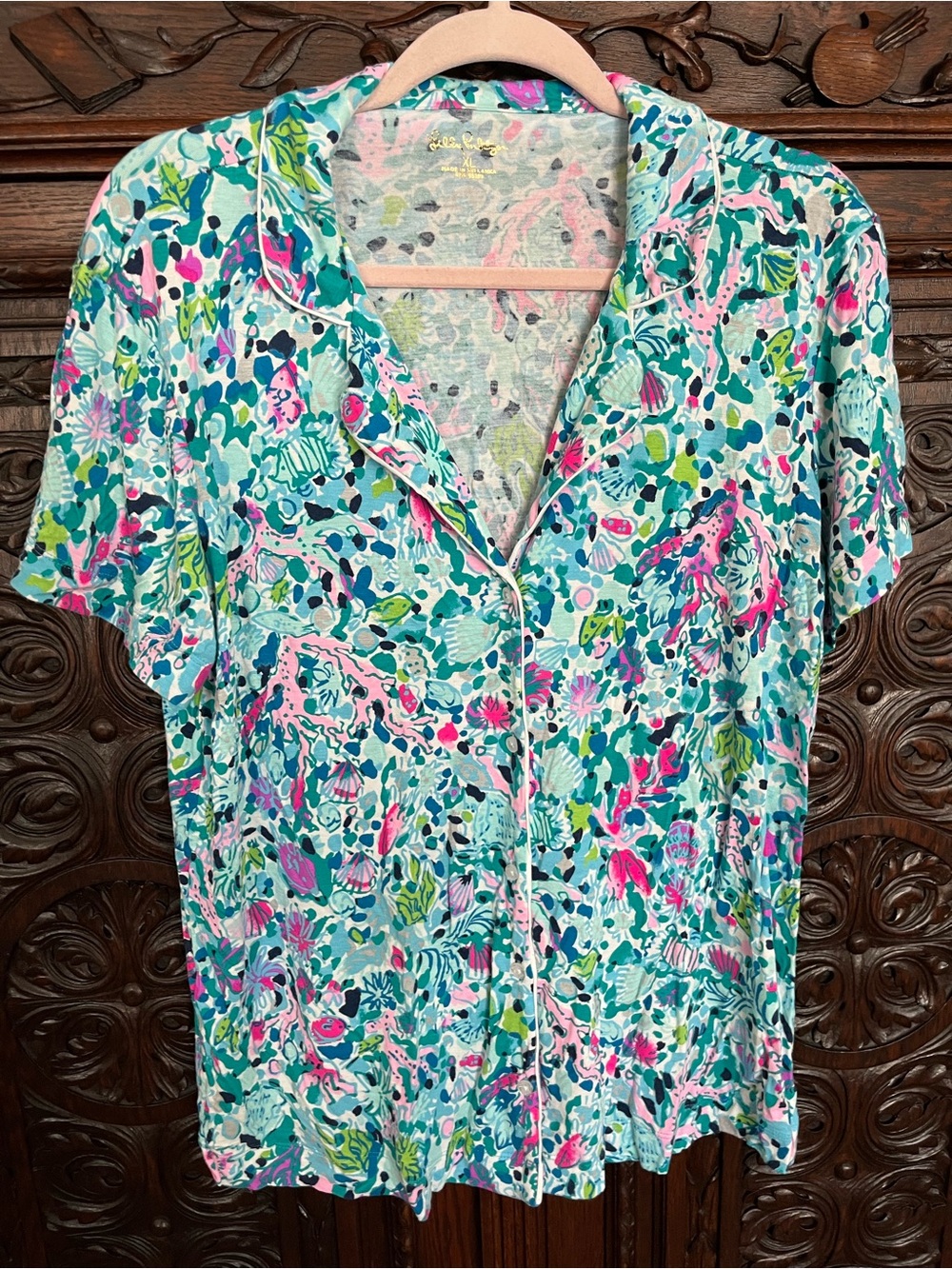 Lilly Pulitzer Short sleeve pajama SET XL